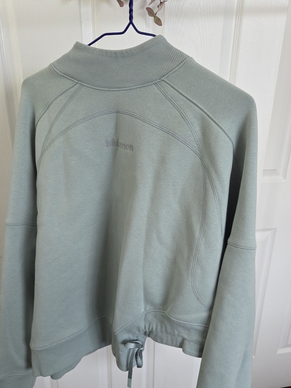 lululemon athletica Sage Green Crewneck Funnel Sweatshirt